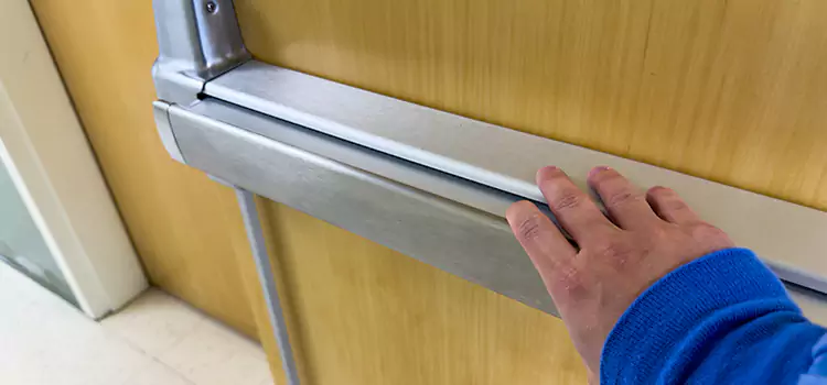 Installing a Push Bar on a Door Hilliard